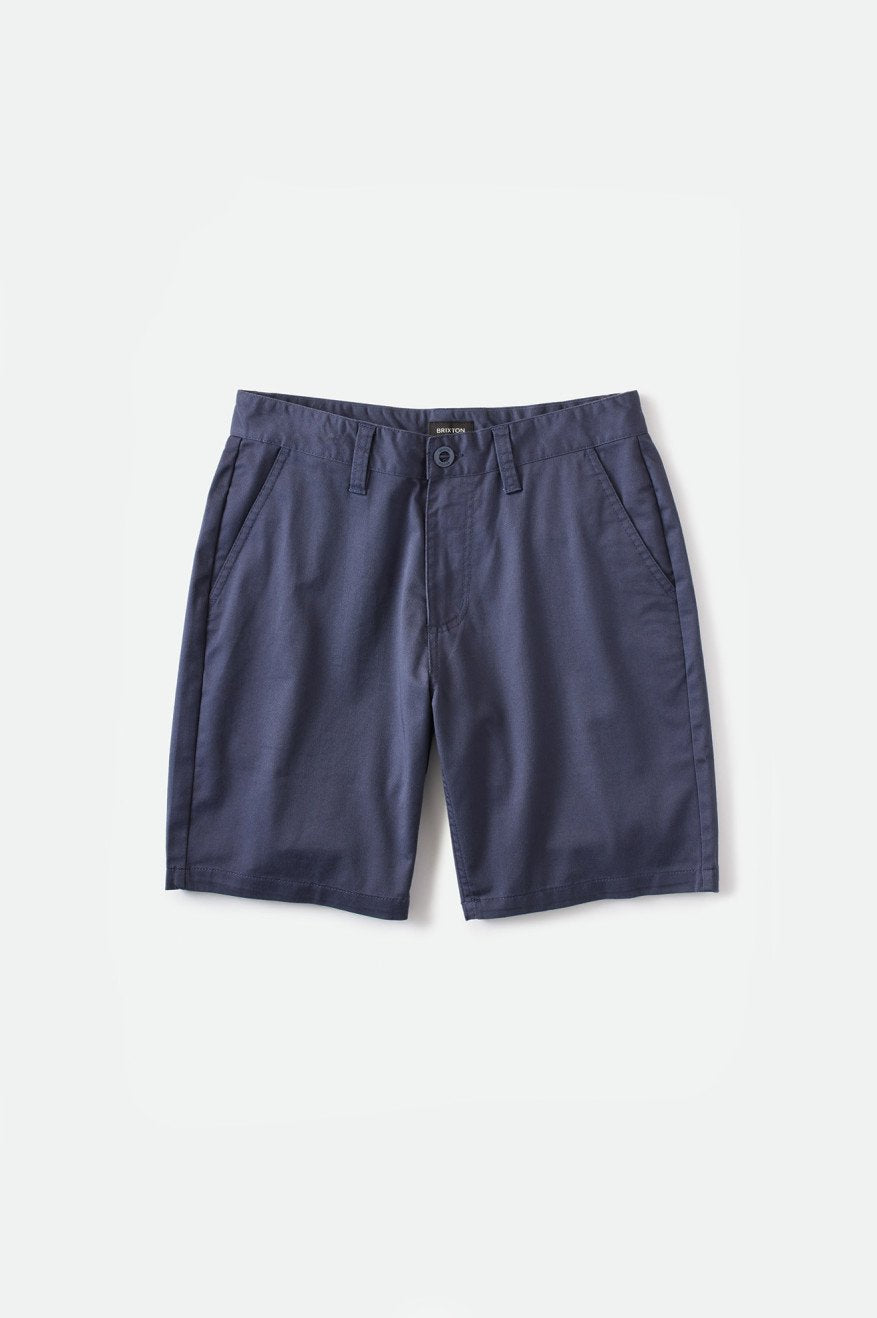 CHOICE CHINO SHORT - STEEL BLUE